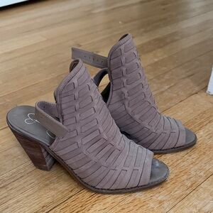 Jessica Simpson Taupe Heeled Sandals